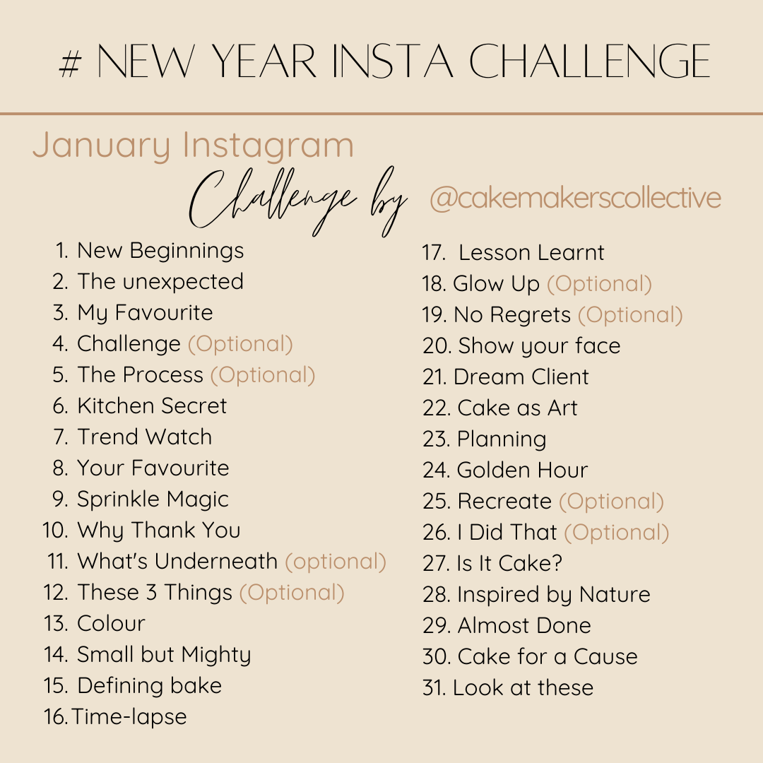 FREE #NEW YEAR INSTA CHALLENGE planning spreadsheet