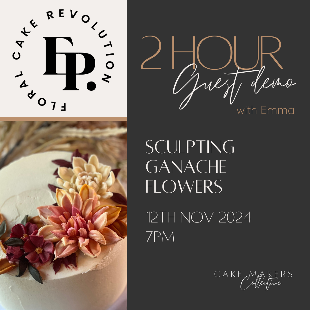 Sculpting ganache flowers with white chocolate ganache with Emma Page- 12th November 2024