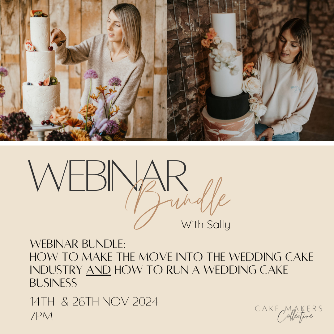 Webinar BUNDLE - All About Wedding Cakes  - 14th and 26th November 2024